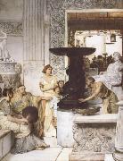 Alma-Tadema, Sir Lawrence The Sculpture Gallery (mk23) oil painting on canvas